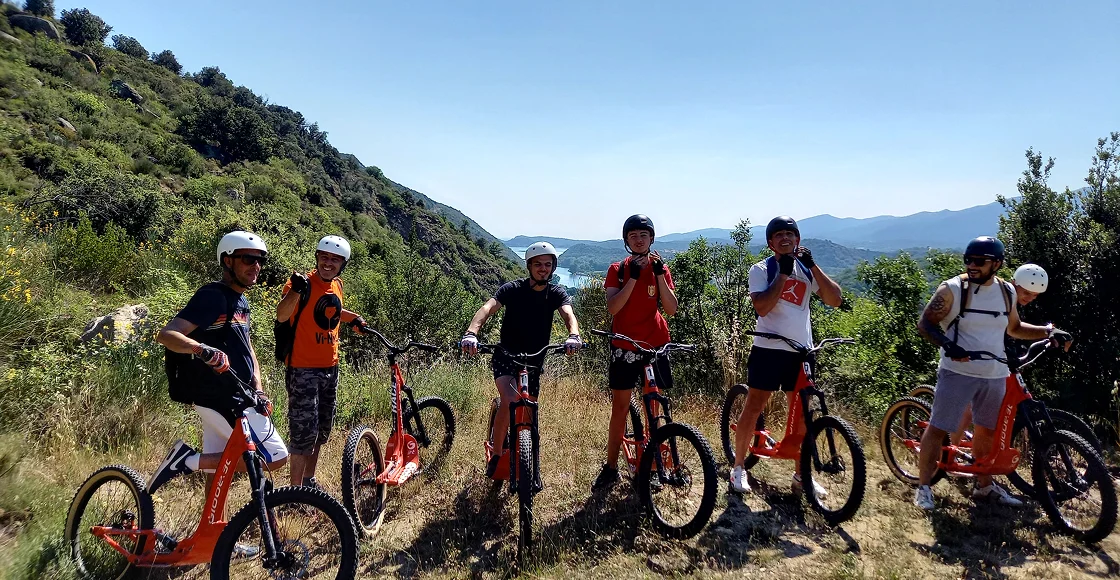 velo trottinette tout terrain à Eus près de Prades dans les Pyrénées-Orientales 66