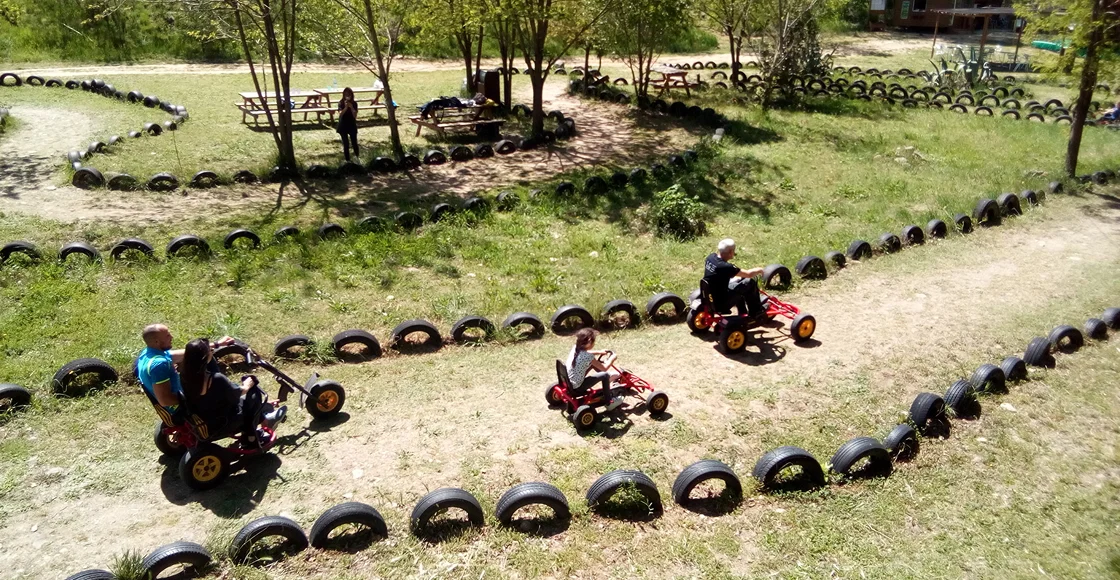 kart à pedales à Eus près de Prades dans les Pyrénées-Orientales 66